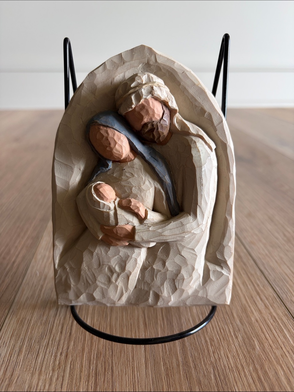 Willow Tree Cream Sculpture with Blue Accent Nativity
